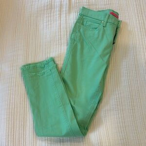 Lilly Pulitzer Green Cropped Ankle Jeans